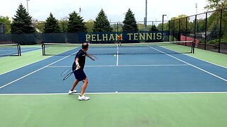 Tennis Match Singles Point Play Practice