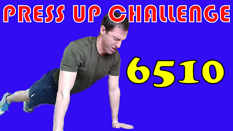 Skinny 41 Year Old Does 6510 Press Ups | 31 Day Press Up Challenge