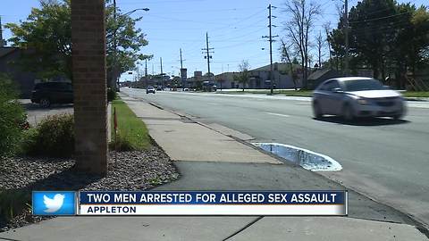 Two men in custody after sexual assault in Appleton