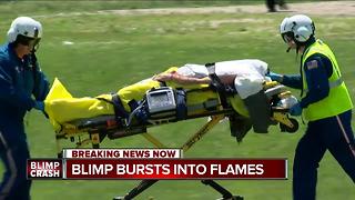 Pilot being treated for burns after blip crash near U.S. Open