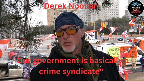 Derek Noonan "Our government is basically a crime syndicate" before Artur Pawlowski speaks