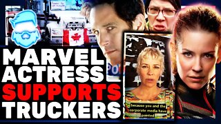 Twitter Demands Marvel Actress Be FIRED For Supporting Trucker Convoy! Actress Just Crushed Trudeau