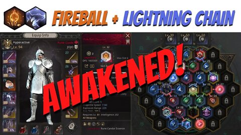 OP Awakened Fireball + Lightning Chain Build on Tier 10+10 map #undecember