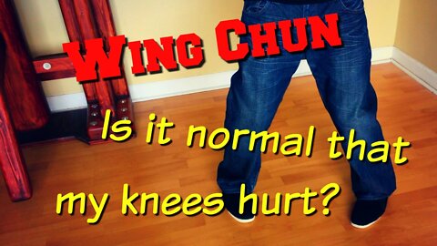 HOW TO AVOID KNEE PAIN in YJKYM Goat Stance | Wing Chun Stances