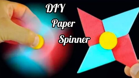 DIY Paper Fidget Spinner / How To Make A Paper Spinner For Homemade / Easy And Simple Craft