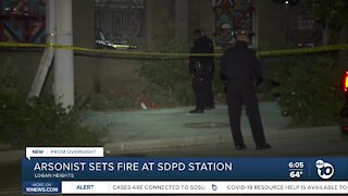 Search on for person who started fire at SDPD station