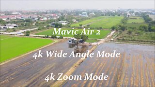 Mavic Air 2 4k Wide angle Mode and 4k Zoom Mode