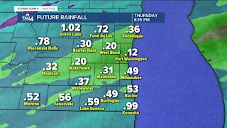 Rainy, cloudy Thursday with highs near 65