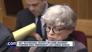 Former Michigan State University President Lou Anna K. Simon hears more evidence in preliminary hearing