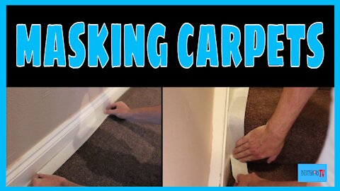 How to mask up carpets, masking up carpets.