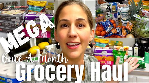 Mega Once-A-Month Grocery Haul | Estate Sale Score & Farmers Market