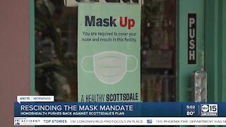 Scottsdale rescinds mask mandate
