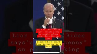 Biden lies able raising taxes