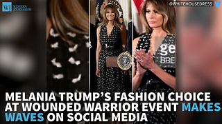 Melania Trump’s Fashion Choice At Wounded Warrior Event Makes Waves On Social Media