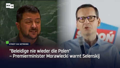 "Beleidige nie wieder die Polen" – Premierminister Morawiecki warnt Selenskij