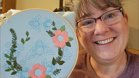 Day #15 of Flosstube Maynia: Embroidery and Warm weather. (weekend review) #embroidery #flosstube