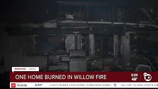 1 home destroyed in Willow Fire