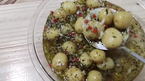 pickled potatoes, the easiest to make