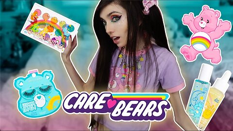 CARE BEARS OUTFIT AND MAKEUP LOOK TRANSFORMATION 🧸 TRYING THE CARE BEARS WET N WILD MAKEUP!