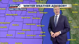 Winter Weather Advisory issued for Wed. morning