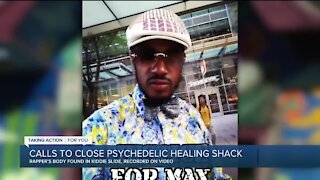 Calls to close Psychedelic Healing Shack after rapper's body found in kiddie slide