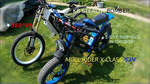 360° VR CHICAGO GROUP RIDE : ARIEL RIDER X-CLASS 52V + K8 STEALTH BOMBER ENDURO EBIKE (KODAK PIXPRO)