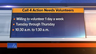 Call 4 Action needs volunteers