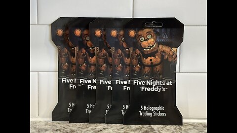Opening Five Nights at Freddy's Holographic Trading Card Stickers