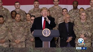 President Trump returns to South Florida from Afghanistan