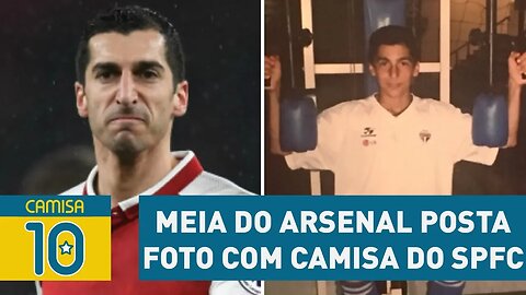 Por quê? Meia do Arsenal posta foto com camisa do SÃO PAULO!