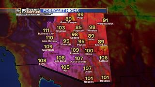 Clouds making an appearance in the 7-day forecast for Phoenix