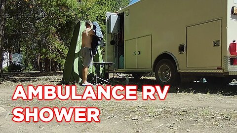 The New Ambulance Conversion Shower Works... Kinda | Ambulance Conversion Life