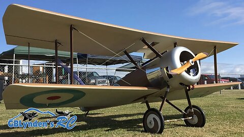 Bryan's Giant Scale Balsa USA 1/3 Scale Sopwith Pup WWI Biplane Maiden Flight