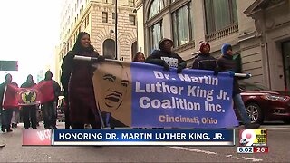 Cold couldn't stop marchers from honoring Martin Luther King Jr.