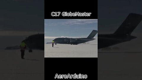 Funny Ground Crew #C17 South Pole Icy Airport #Aviation #Fly #AeroArduino