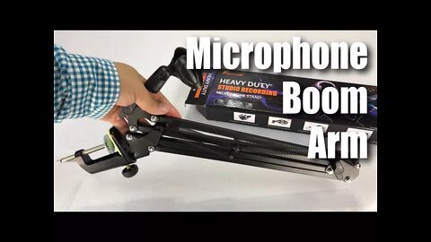 FOXNOVO Microphone Suspension Boom Scissor Arm Stand Review