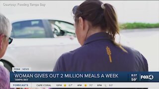 Woman gives out two million meals to those in need in Tampa