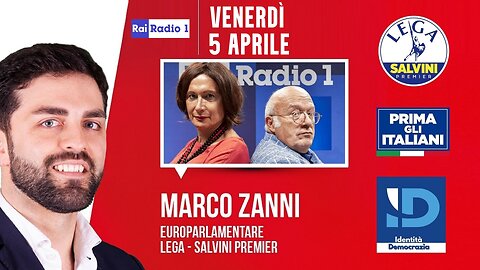 🔴 On. Marco Zanni ospite a "il rosso e il nero" di Luxuria e Storace su "Radio 1 Rai" (05/04/2024).