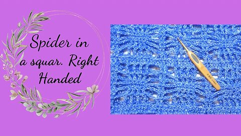 How to crochet Spiders in a square summer top.