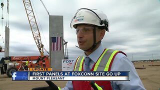 Walls start going up at Foxconn site