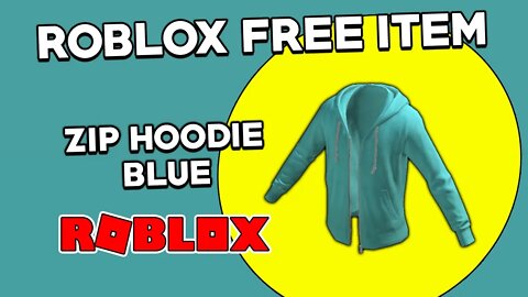 (Roblox Free Item) Zip Hoodie Blue