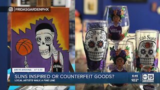 Local artists walk fine line using the Suns to profit