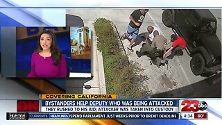 Bystanders help Los Angeles County deputy who was being attacked
