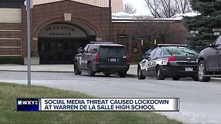 Warren De La Salle locked down Tuesday due to social media threat