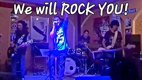 LIVE ROCK N ROLL GUITAR PERFORMANCE AT CIAO BELLA PIZZERIA BAN CHANG RAYONG THAILAND #wewillrockyou