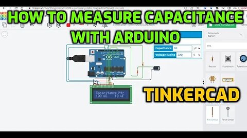 How to Measure Capacitance on #Arduino UNO and #Tinkercad #AeroArduino