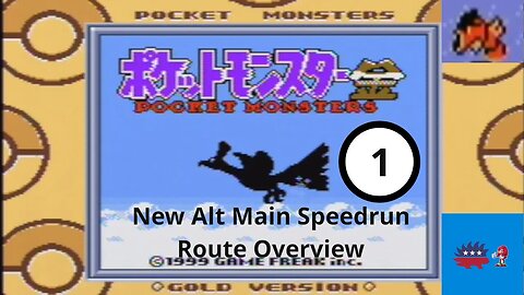Pokemon Gold -- Alt Main Red Gyarados Speedrun Route Part 1