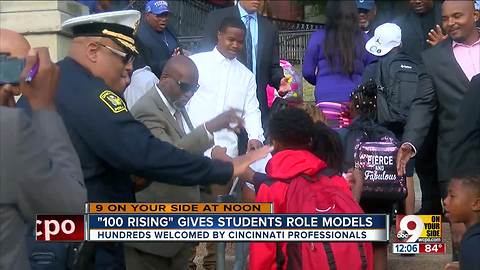 In West End and Avondale, men suit up to inspire students on first day of school