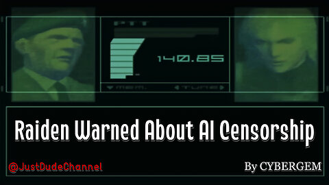 Raiden Warned About AI Censorship - MGS2 Codec Call | CYBERGEM