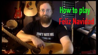 How to play Feliz navidad on guitar